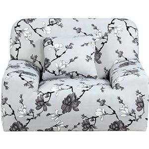 XYWHPGV Stretch Sofa Cover Stoel Loveseat Bank Hoes, Wasbaar in de Machine, Stijlvolle Meubelbeschermer Met Een Kussenhoes Grijs Zwart Stoel-1seater(b4cc9 7097e 5fb9e b370b 67587 b016b