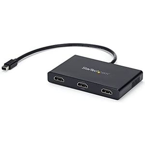 StarTech.com 3-poorts Mini DisplayPort MST Hub - 4K 30Hz - Mini DP naar HDMI Video Splitter voor meerdere monitoren - mDP naar HDMI (MSTMDP123HD) zwart