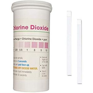 Chloordioxide Single Factor Test Strips, 0-10 ppm [Flesje van 50 Strips]
