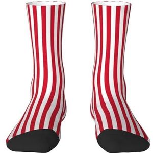 Evengigy Vlag van Monaco Grappige Sokken Crazy Fashion Cool Gepersonaliseerde Zachte Crew Sokken voor Mannen Vrouwen Unisex, Wit, One size