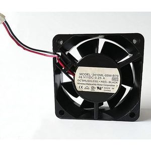 NMB 2410ML-05W-B70 6025 6CM 24V 0.25A 2-wire ball cooling fan