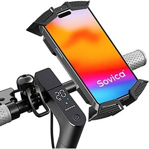Universele telefoonhouder voor elektrische step, compatibel met elektrische scooters van alle merken, geschikt voor smartphones tot een schermgrootte van 7,5 inch