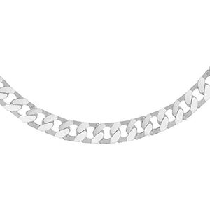 Tuscany Silver Heren Sterling Zilver 5mm platte vierkantLink Curb Chain Ketting/armband,