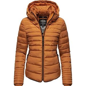 MARIKOO Amber Winterjas, voor dames, warm, gewatteerd, met capuchon, maat XS-XXL, L