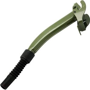 Brandstofschenktuit, flexibele uitloop voor jerrycan, metalen brandstofschenktuit voor alle jerrycans in NAVO-stijl, niet CARB