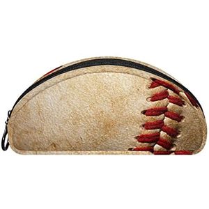 Etui Halve cirkel Briefpapier Pen Bag Pouch Holder Case Baseball Sport