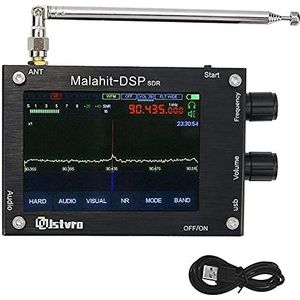 50KHz-2GHz Malahit DSP SDR-Ontvanger Geregistreerd HAM Mooi Geluid met 3,5 Duim die LCD Scherm aanraken