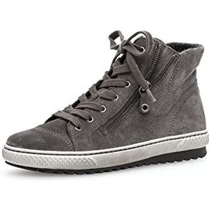 Gabor DAMES Sneakers, Vrouwen Hoge Sneaker,verwisselbaar voetbed,laarzen met veters,mid-cut,Bruin (wallaby) / 19,40 EU / 6.5 UK