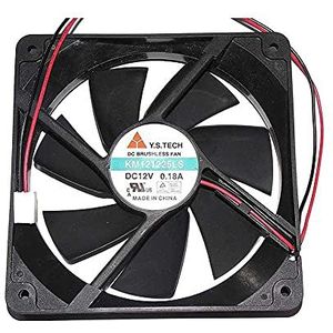SCYHGLM Computer Case Power Cooling Fan voor KM121225LS 12V 0.18A 2Wire 12cm, Cooling Fan KM121225LS 120x120x25mm 2Wire