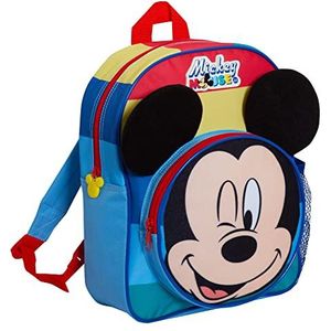 Disney Mickey Mouse Rugzak Jongens 3D Tas Voor Kinderen Reizen Kinderdagverblijf School Rugzak, Meerkleurig, Eén maat