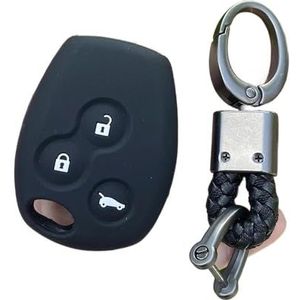 Sleutelbehuizing Siliconen Autosleutel Shell Cover Case Protector Houder Huid Voor Stofdoek Voor Logan Voor Fluence Voor Clio Voor Vivaro 3 Knop Sleutel Autosleutelhoesje(3)