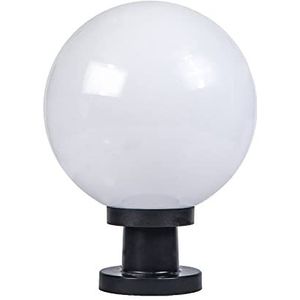 Outdoor IP65 Waterdichte Tuin Post Licht Moderne Industriële Kolom Lamp Bolvormige Bol Pijler Lantaarn Patio Landschap Verlichting E27 Externe Hek Dek tafellamp