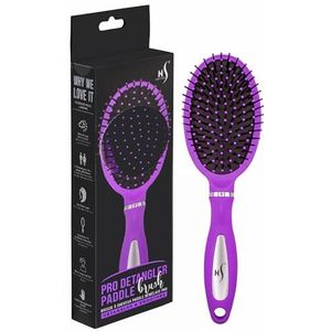 Herstyler Haarborstel ontklitter - ontwarren borstel voor dik haar - geen klitten - zachte haren - antislip handvat (paars)