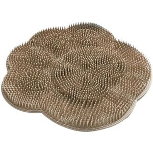 douchen, voeten wassen Siliconen voetscrubbermat met zuignappen for exfoliatie, veelkleurig, 28-30 cm(Brown,30cm)