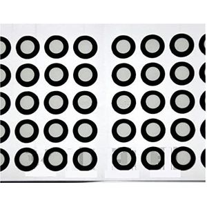 3D-scandoelen 3D Scanning Marker Point Handheld 3D Scanner Reflecterend Marker Point Doelpunt 3x6 12x18mm voor 3D-scannen(1000 points 12x18mm)