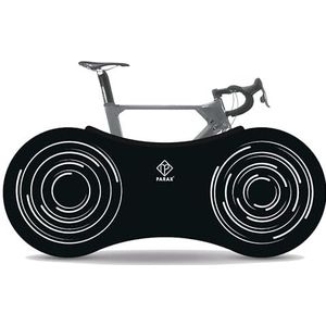 PARAX x VELO SOCK Indoor fietshoes fietshoes voor opslag - om vloeren en muren vuilvrij te houden - geschikt voor 99% van alle volwassen fietsen - zwart