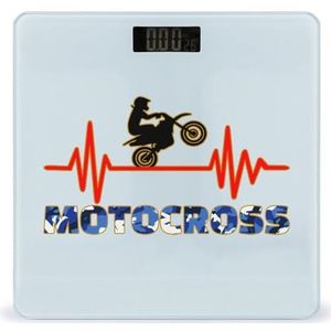 Motocross Heartbeat Pulse Mode Gewichtsschaal Lcd scherm Digitale Weegschalen Voor Lichaamsgewicht Fit Badkamer Kantoor Gym