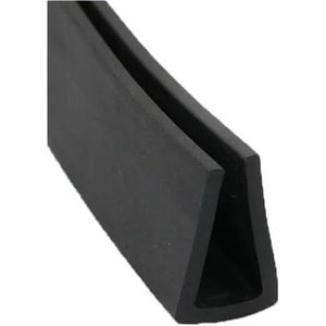Rubberen glasafdichtingsstrip, zwarte rubberen U-vormige afdichtingsstrip for mechanische randafwerking in de auto, metalen hoekbeschermingsschild 1 stuk (20 mm x 30 mm x 1 meter)(16MMX25MMX1METER)