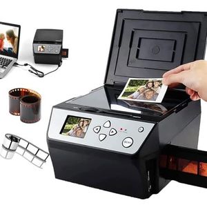 USB Multifunctionele Scanner (Film/Dia/Foto), Converteert - 135&110 Film/35mm Dia + Foto/Document/Visitekaartje naar HD 22mp Digitaal Jpg-bestand + 5"" LCD-scherm