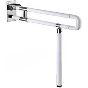 HSIRYAOHD Toiletgreep, wandgemonteerde veiligheidssteunrail, leuningen voor opklapbare badkamerbar met grip, toiletrail in hoogte verstelbaar toilet, één kleur