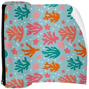 Potlood Case Pen Tas Houder met Rits Coin Organizer Tassen Make-up Cosmetische Pouch voor Vrouwen Tiener Meisjes Jongens Kinderen, Blauw Oranje Roze Koraal Patroon