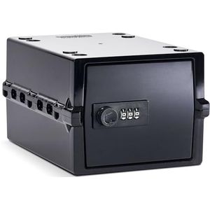 Lockabox Mini™ | Klein Afsluitbaar Medicijnkastje | Lichtgewicht en hygiënisch combinatieslot van 3 liter | BPA-veilig (Gitzwart)