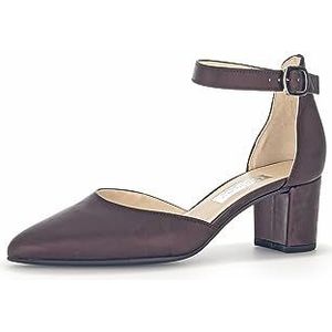 Gabor DAMES Pumps, Vrouwen Strappy Pumps,hakken,hakschoenen,enkelband,hakhouder,Paars (prugna) / 63,38 EU / 5 UK