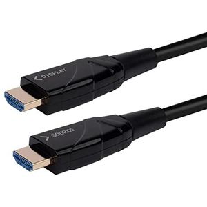 Monoprice 4K High Speed HDMI-kabel 15 meter zwart | AOC, 18 Gbps, compatibel met Playstation 4 PS3, UHD TV, monitoren - SlimRun AV-serie