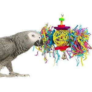 Leuke Vogel Papegaai Vernietiger Kooi Speelgoed voor Cockatiel Afrikaanse Grijze Willekeurige Kleur