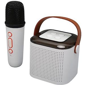 Mini Karaoke Machine Oplaadbare Draadloze Luidspreker Microfoonset Draagbaar RGB-licht voor Tv voor Feest (#2)