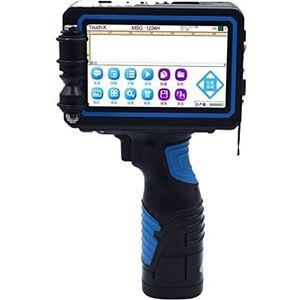 Handbediende slimme inkjetprinter, Handheld-variabele Qr Code Inkjet Printer Carton Stalen Pijp Stone Plastic Inkjet Printer Volautomatische inkjetprinter voor Code Date Label-industrie