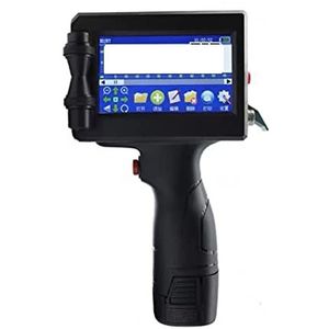 Mini Inkjet Printer 25 Talen 12.7mm Variabele Bar Batch Code Nummer Logo Vervaldatum Label Masker Hand Jet Handheld Thermische Inkjet Printer instelbare afdrukhoogte