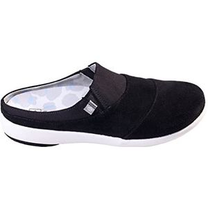 Spenco Siesta Bokeh Layered Pantoffels voor dames, zwart, 35,5 EU, breed, zwart, 35.5 EU Breed