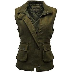 Walker and Hawkes - Derby - Vest - Donker Saliegroen - Voor Dames - Schieten/Jagen/Country