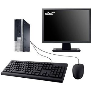 DELL PC Optiplex 9020 USFF Display 22 inch Intel I3-4130 RAM 16 GB SSD 960 GB W11 WiFi (gereviseerd)