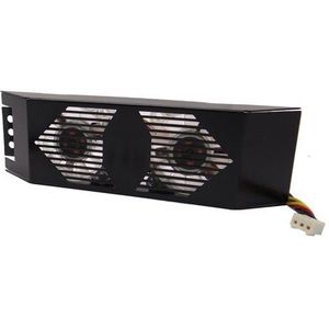 Akust Geheugenmodule dual 4010 ventilator met blauwe LED-beugel (beugel, houder)