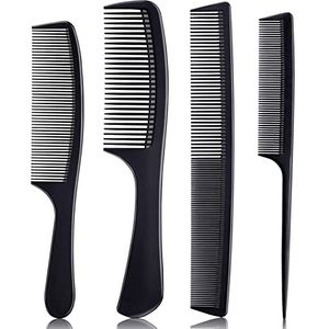 Professionele kamset zwart, fijne pro staartkammen, dressoir haarkam styling kam