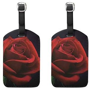 Bagage Labels, Bloeiende Rozen Print Bagage Bag Tags Reizen Tags Koffer Accessoires 2 Stuks Set