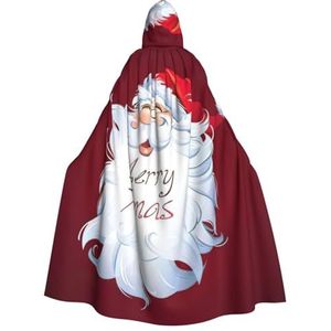 WURTON Xmas Day volledige lengte carnaval cape met capuchon cosplay kostuums mantel, 190cm