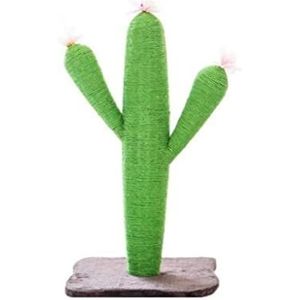 Kattenboom Huisjes Cactus Cat Scratcher Bescherm Uw Meubels Met Natuurlijke Sisal Krabpalen En Pads, Kattenkrabpaal Gezellige Krabpaal (Color : Grün, Size : 80cm)