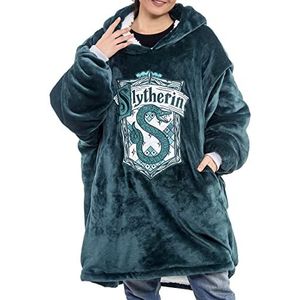Merchoid Harry Potter - Slytherin Deken Hoodie - Groen - 100% Polyester