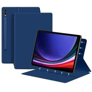 Magnetische hoes geschikt for Samsung Galaxy S9/S8 Ultra S9/S8/S7 FE/Plus hoes tablet beschermhoes slank beschermend leer Funda (Color : Blue, Size : S8 Ultra 14.6 inch)