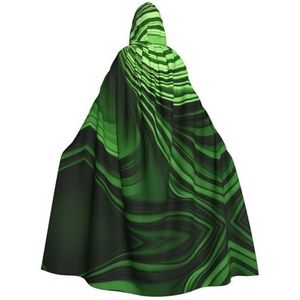 DURAGS Groene Curve Textuur Volwassen Hooded Cloak, Supreme Vampire Mantel Voor Rollenspel, Voor Halloween En Cosplay