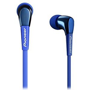 Pioneer SE-CL722T-L stijlvolle bonte gesloten in-ear hoofdtelefoon in aluminium design blauw
