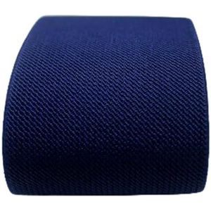 7,5 cm brede duurzame broekrokriem/kledingaccessoires naaien/elastische band/rubberen band - marineblauw - 75 mm