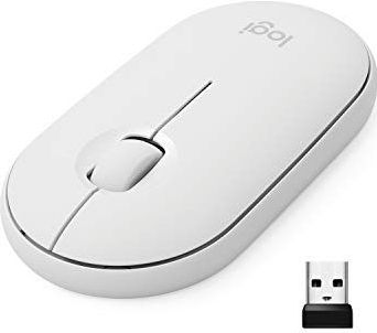 Logitech - Pebble - Draadloze Muis - Wit - Bluetooth en 2.4 GHz