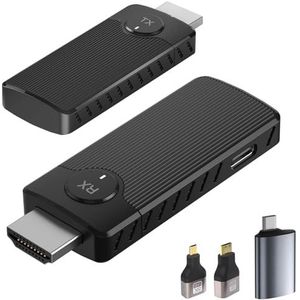 OBEST - Draadloze HDMI-zender-ontvanger - 4K - 50 m - Plug en Play