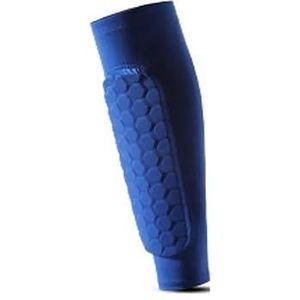 Premium zweetbestendige ademende panty's Sport Voetbal Kuitverwarmers Beschermende mouw Mouwen (Color : 1 PC Blue, Size : L)