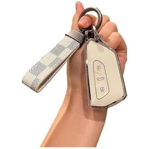 Autosleutel beschermhoes TPU Autosleutel Case Volledige Cover Shell Voor ID.3 ID.4 Voor Golf 8 2022 2023 MK8 Voor Sleutel Shell(6)