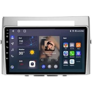Android 12 2 DIN Autoradio Stereo 9 inch Screen voor Toyota Verso 2004-2009 GPS Navigatiesysteem FM AM RDS DAB+ Radio Carplay Android Auto Qualcomm BT 5.1 Dolby DTS(4 Core 2G+32G)